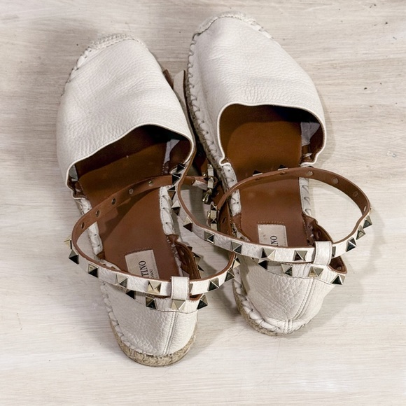 Valentino Women's Cream Espadrille Sandals sz39 - Picture 3 of 5